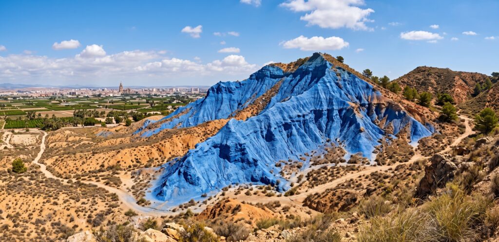 montaña azul cabezo de torres